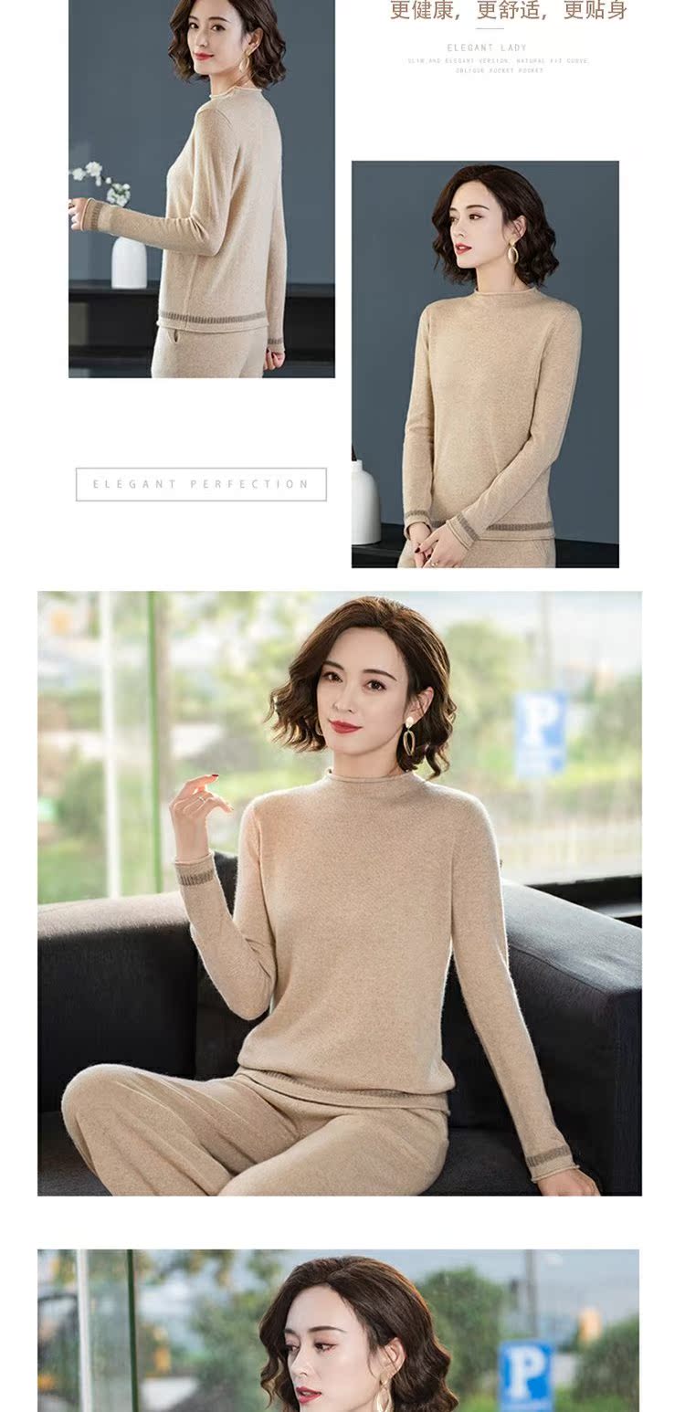 Một nửa cổ áo len cao cổ nữ cashmere mùa thu đông 2019 áo len cashmere mới áo len hoang dã - Vòng cổ áo len áo len cổ tim