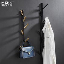 Brass Cloister Hood Bedroom Hanging Clothes Rack Wall Wall-mounted Tree Fork Towel Rack Light Extravagant All Copper Suxuan Door Rear Hook