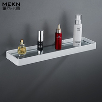 Toilet rack wash table White put cosmetics storage rack Wall dressing table bathroom glass rack