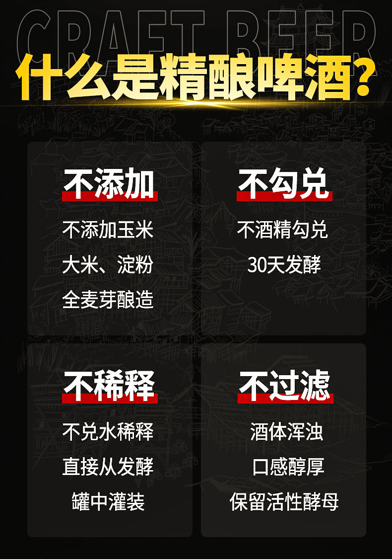 十七门 精酿原浆啤酒 1000ml*2桶 图3