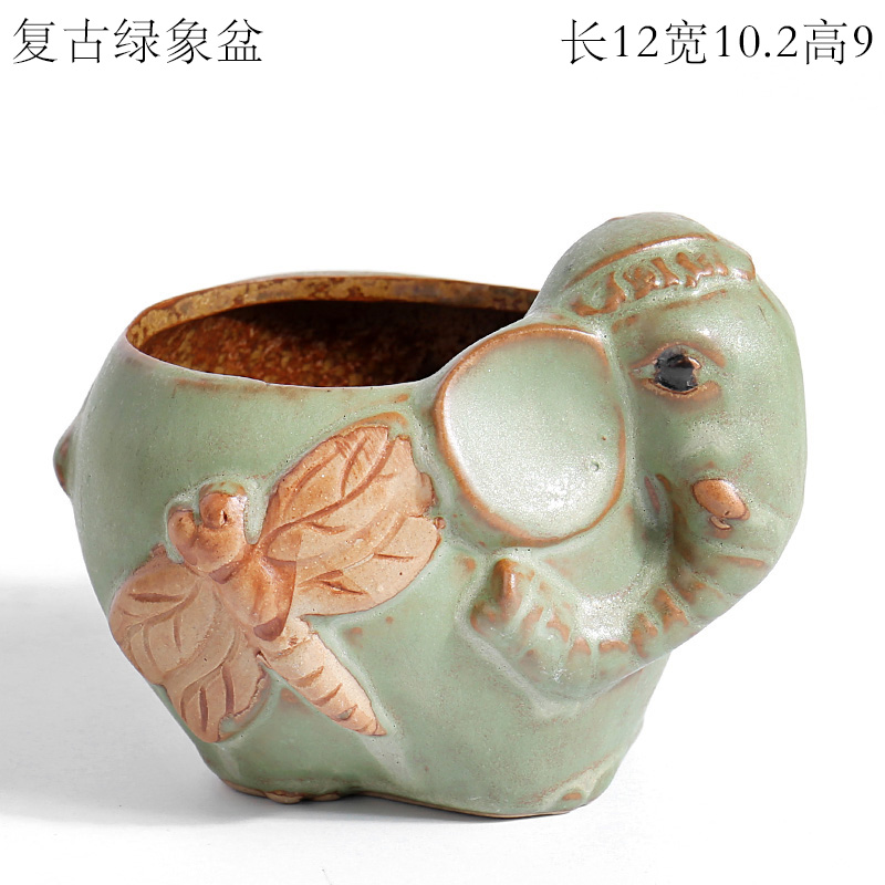 The bird frog rabbit owl duck yard creativity gardening meat flowerpot furnishing articles ceramic yellow duck 's fortune
