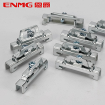 35mm DIN electrical installation guide end stop locking snap frame fixing clip BNL6 Blue zinc plated Thickness 1 5