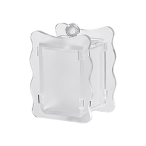 High-end cotton swab box household high-value acrylic toothpick storage box cosmetic cotton transparent floss tube decorative box