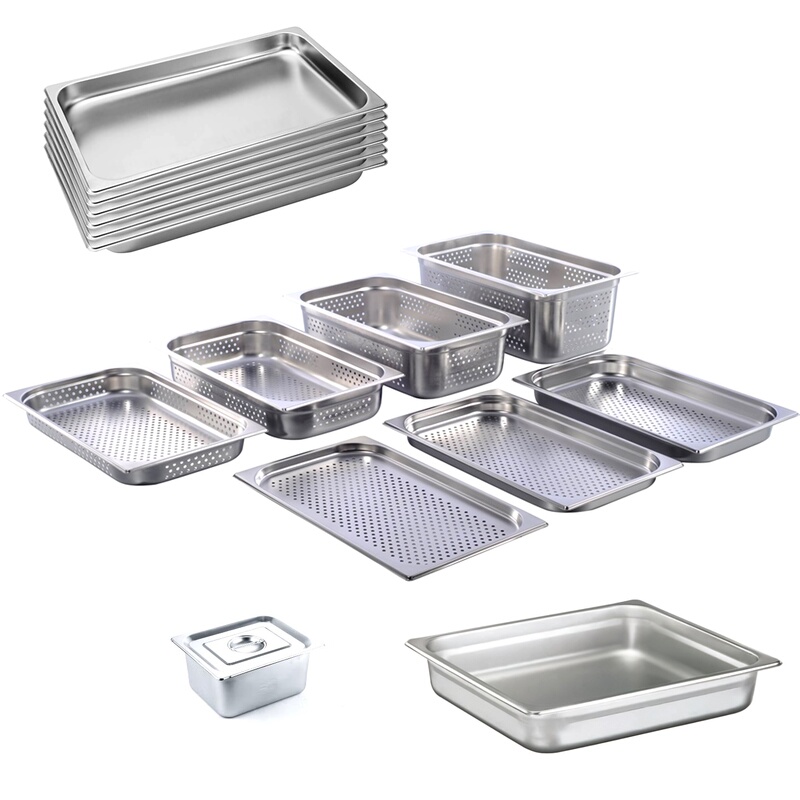 Lexin Steam Oven Universal Baking Tray Stainless Steel Grill Non-Stick Flat Baking Tray Pancake Frying Pan Lexinno Steak Plate