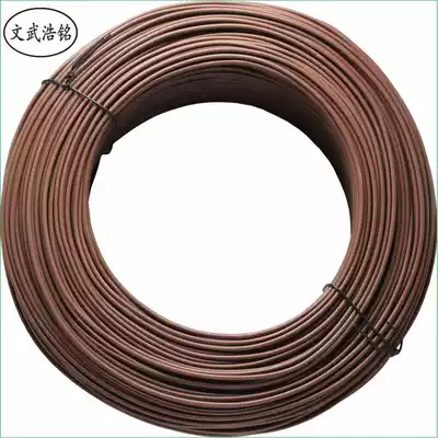 Cable tie Iron wire 1 2mm 200m iron core rubber wire round tie bamboo sheet tied ventilation pipe Tied Fiber optic tool cable tie