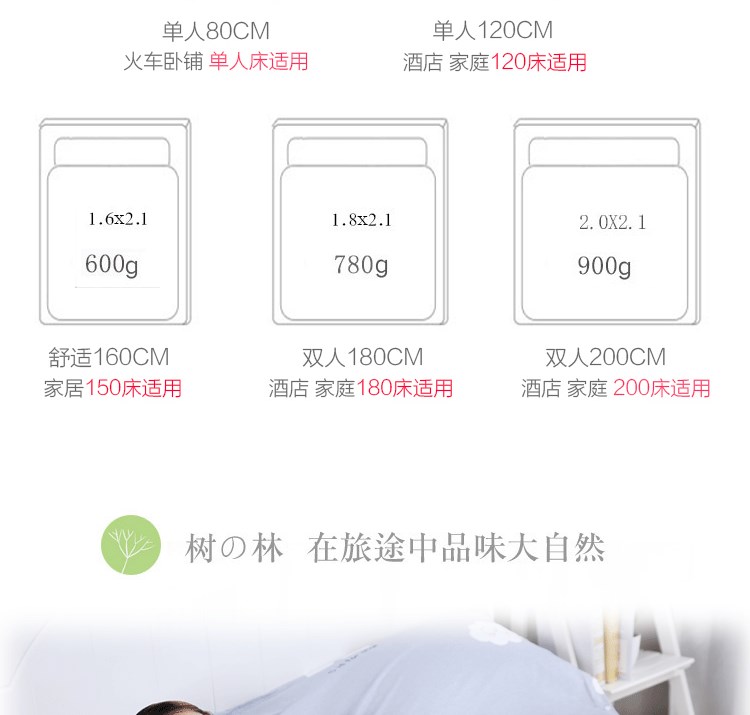 Du lịch bẩn túi ngủ xách tay trong nhà đôi khách sạn đơn du lịch khách sạn chống bẩn chăn bông không bông - Túi ngủ túi ngủ học sinh