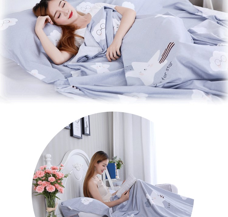 Du lịch bẩn túi ngủ xách tay trong nhà đôi khách sạn đơn du lịch khách sạn chống bẩn chăn bông không bông - Túi ngủ túi ngủ học sinh
