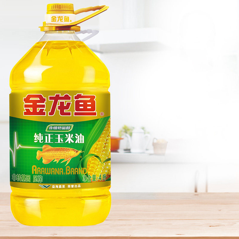 Arowana non-GMO pure corn oil 4L pressed household dormitory cooking edible vegetable oil