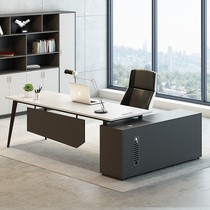 Boss desk simple modern large class desk desk single manager table boss Office table and chair furniture