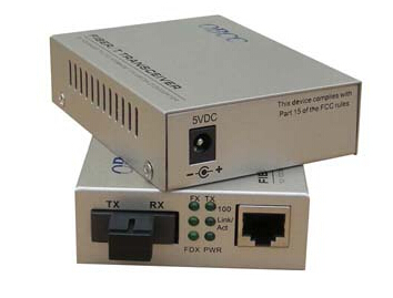 Optical bridge GQ5001-MSC-2 hundred mega - multi - mode double fiber fiber transceiver one - light one electric SC port 2km external power