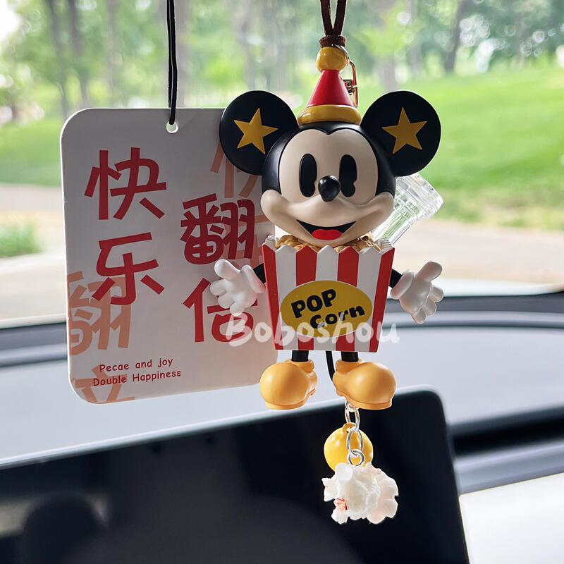 Bubble Mart Candy Mickey Peace Car Pendant for Female Drivers Rearview Mirror Car Interior Hanging Car Decoration