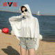 Yalu sun protection clothing for women summer 2024 new anti-UV ice silk long-sleeved blouse shawl jacket cycling sun protection clothing