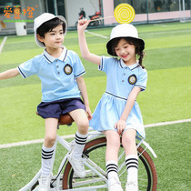 Kindergarten garden clothes Summer clothes Graduation photo clothing Primary school school uniforms Performance clothes suit Childrens class clothes British Summer