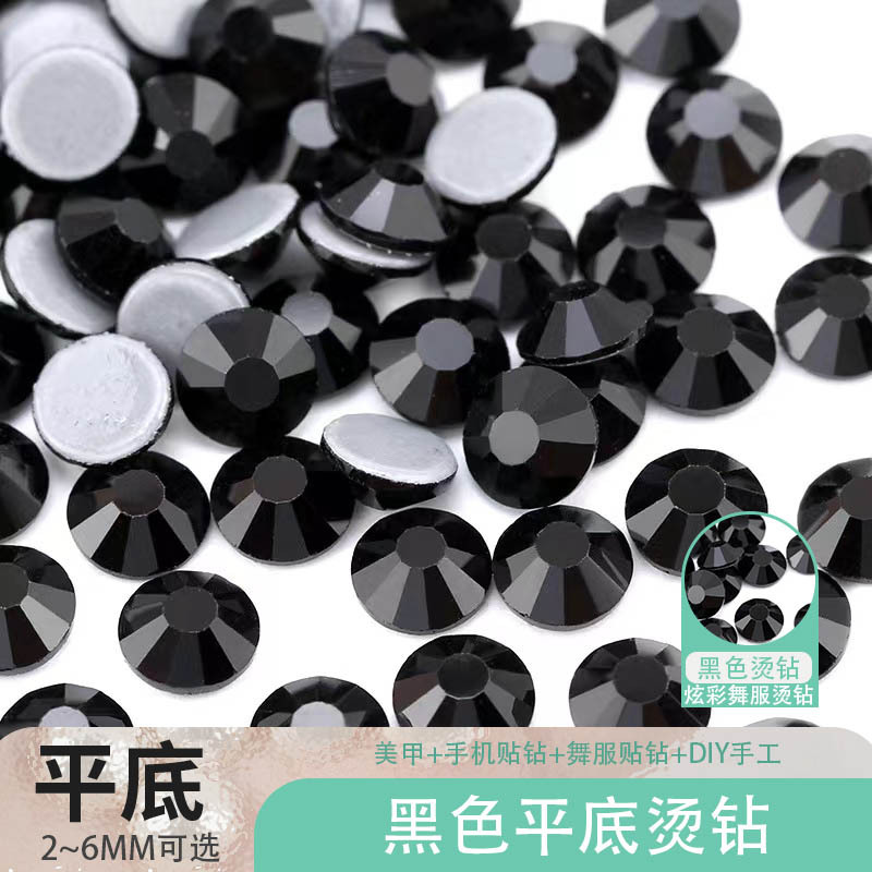 Clothing Embellishment with Black Rhinestones, Flat Rhinestones, Floral Embellishments, Ballet and Latin Dance Costumes, Hotfix Rhinestones, Rhinestone Patches, Black Rhinestones, Sparkling Rhinestones, Shiny Rhinestones
