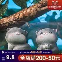 Japanese healing cute small ornaments birthday gifts for girls girlfriends desk cat trinkets creative car