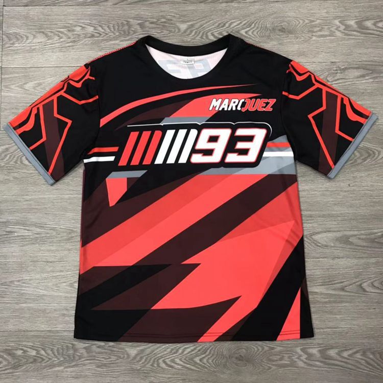 New Summer Red Ant 93 locomotive short sleeve T-shirt locomotive fan rider speed dry T MoBrigade short sleeve