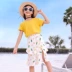 Váy của cha mẹ trẻ em người nổi tiếng mẹ của phụ nữ phong cách phương tây váy đi biển ngắn tay phù hợp với mùa hè váy mùa hè 2020 em gái váy mới bạn gái - Trang phục dành cho cha mẹ và con