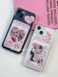 勤仕 Apple, мультяшный совместимый чехол для телефона, iPhone 13, фотография, силиконовый картхолдер, iphone, 13promax, новая коллекция, «сделай сам», делается под заказ, 8, 8plus