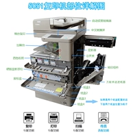 Trung Quốc máy laser hai mặt kỹ thuật số composite c5035 máy photocopy thương mại a3 in khổ lớn một màu tốc độ cao - Máy photocopy đa chức năng máy photo màu