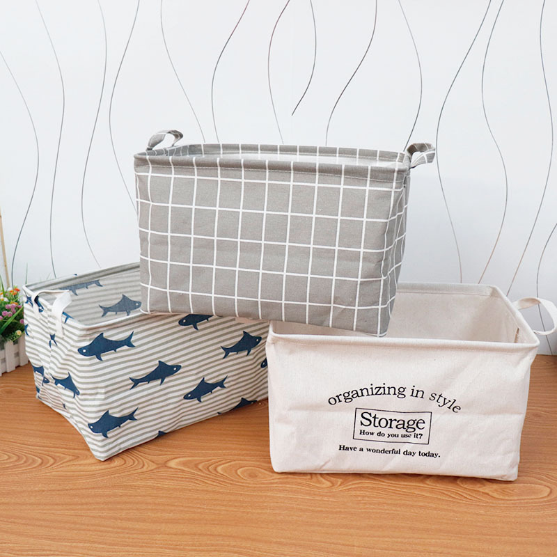 Fabric Storage Box, Cotton and Linen Home Clothing Organizer, Basket, Tiktok Popular Style, for Books, Snacks, Miscellaneous Items, Dirty Clothes, Large Size Fabric Storage Box, Cotton and Linen Home Clothing Organizer, Basket, Tiktok Popular Style, for Books, Snacks, Miscellaneous Items, Dirty Clothes, Large Size
