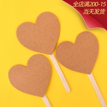 Blank to write blessings plug-in plug-in square cloud Dot baking birthday cake decorative card minimalist swing piece