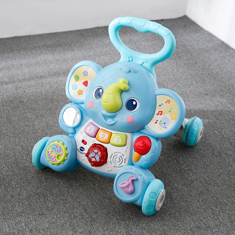 VTech VTech baby walker anti-rollover elephant music walker baby stroller to assist walking