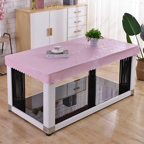  PU square rectangular leather table cover Waterproof and oil-proof cover Roast fire table Leather table cover Leather cover leather desktop leather tablecloth