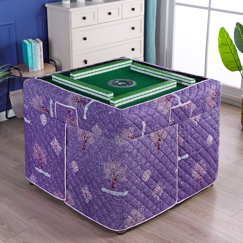 Mahjong Machine Hood Cover Square Clip Cotton Baking Fire Surrounding Hood Upscale Thickened Home Heating Hood Sub Table Cloth Stove Hood