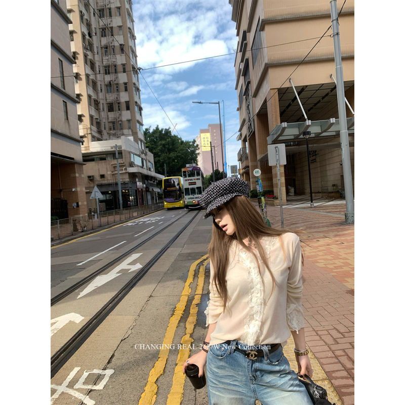 Changing Real Gentle Muse White Velvet Shirt Lace French Top Design Shirt for Women Changing Real Gentle Muse White Velvet Shirt Lace French Top Design Shirt for Women