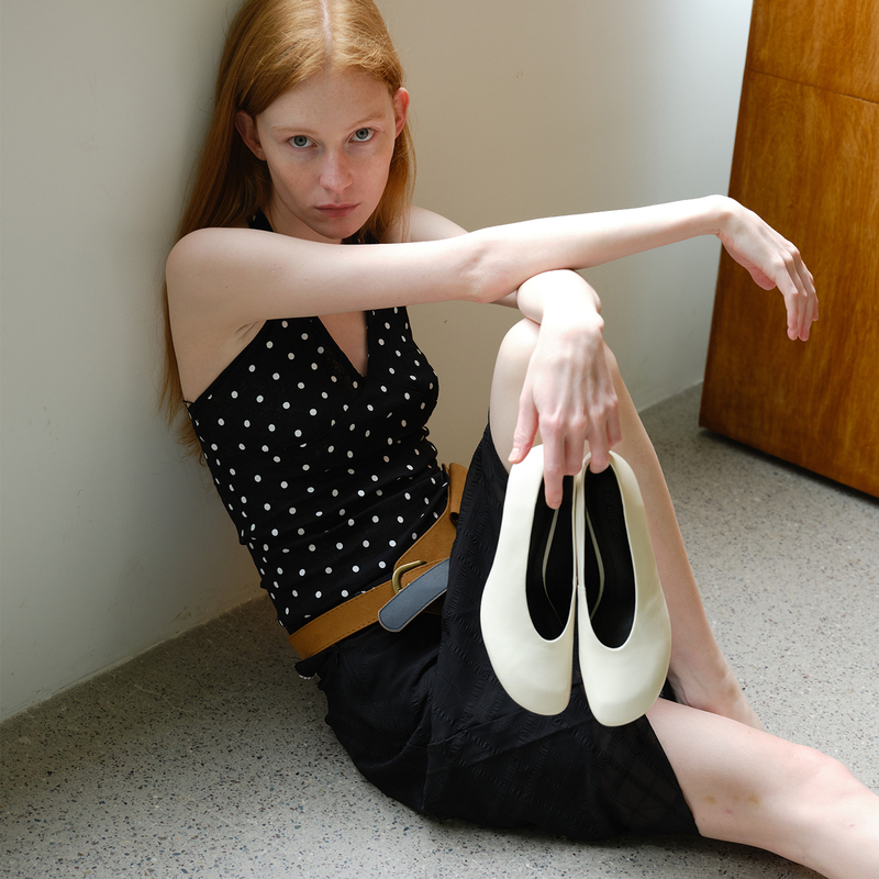 Maltelle Original Design Cowhide Shallow Mouth Single Shoes for Women 2026 Spring and Summer New Round Toe White Stiletto Heels for Women Maltelle Original Design Cowhide Shallow Mouth Single Shoes for Women 2026 Spring and Summer New Round Toe White Stiletto Heels for Women