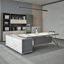 Hangzhou boss desk Office supervisor manager desk Office desk Boss Simple modern large desk Presidents desk Industrial style