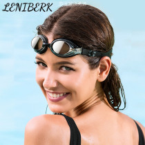 LENIBERK myopia waterproof anti-fog HD large frame goggles mens swimming glasses transparent adult with power