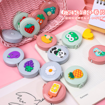Cartoon mini portable small tape measure tape measuring clothes meter ruler waist cute home clothes size multi-function portable ins girl heart bust hip circumference measurement three round ruler soft ruler 1 5 meters
