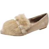 Зимняя флисовая обувь с заостренным носом, коллекция 2022