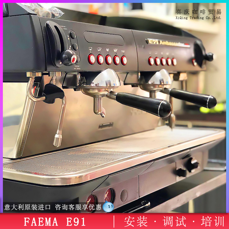 Pegasus FAEMA E91 A2 S2 double-head electronically controlled semi-automatic espresso machine commercial Italian imported