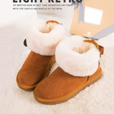 Зимние короткие сапоги, флисовые удерживающие тепло туфли, 2020