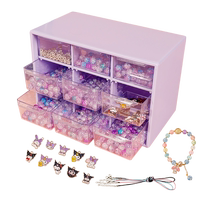 Childrens beaded bracelet gift box set new girl gift Sanrio pendant necklace princess DIY jewelry