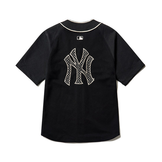 MLB 공식 남녀 커플 야구 유니폼 반팔 재킷 뒷면에 큰 로고 스포츠 여름 BS030