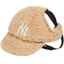 MLB official pet hat imitation sherpa baseball cap casual outdoor cute winter PECF1