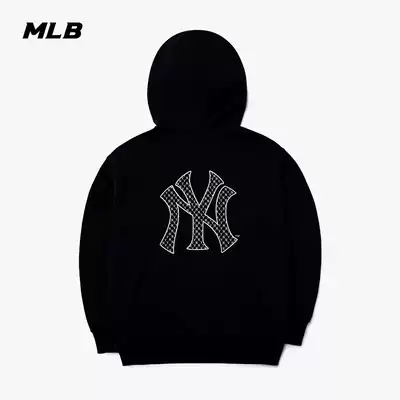 MLB official men's and women's long-sleeved thick cotton T-shirt hooded couple loose sports and leisure autumn new HDM01