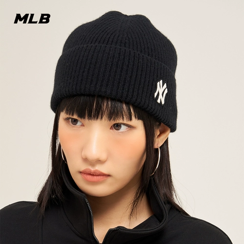 MLB Цветная шерстяная трикотажная зимняя вязаная шапка подходит для мужчин и женщин для влюбленных для отдыха