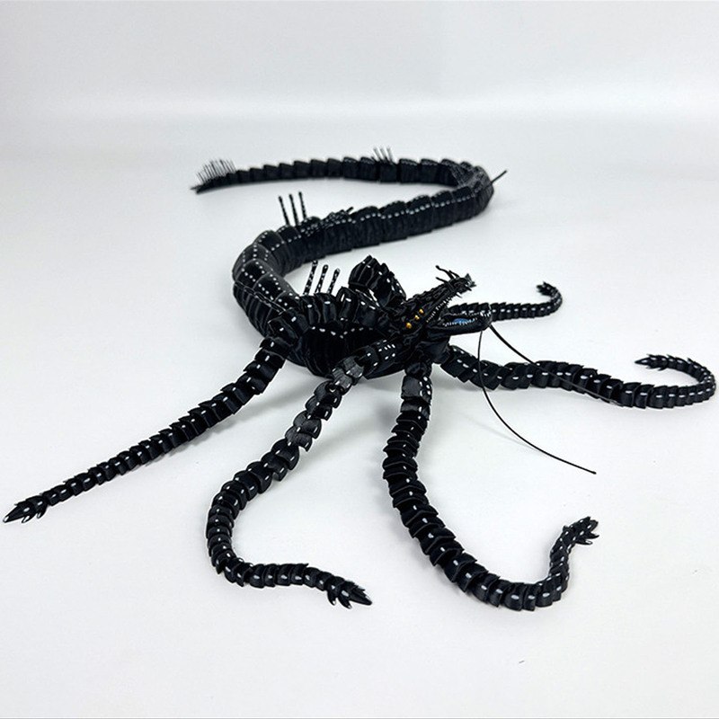 New 3D Printed Giant Leviathan Deep-Sea Expedition Monster Sea Creature Model Toy with Movable Joints for Display