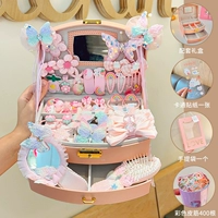 Элитная розовая подарочная коробка с бантиком