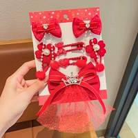 Комплект из жемчуга с бантиком