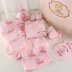 Hộp đựng quần áo trẻ em mùa xuân và mùa thu đông sơ sinh set 0-3 tháng cotton sơ sinh trăng tròn đồ sơ sinh cho bé trai Bộ quà tặng em bé