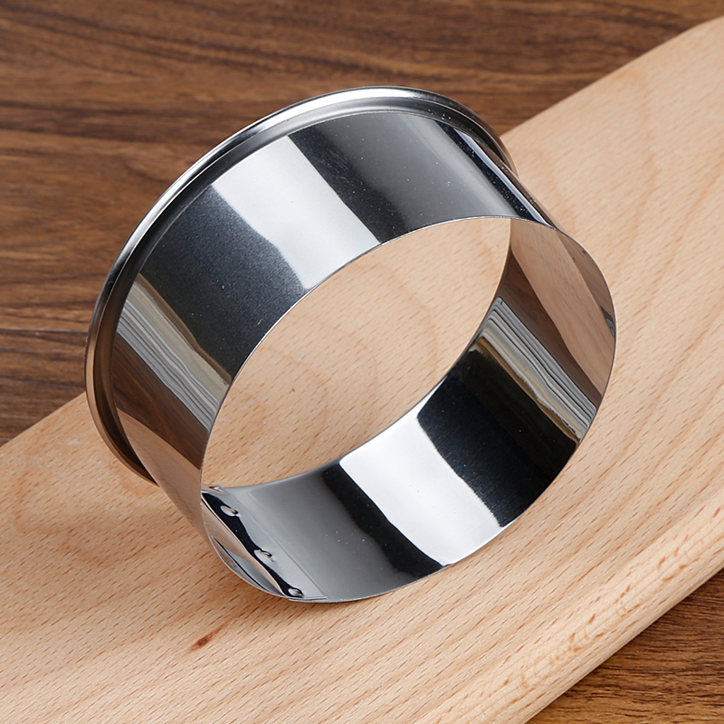 Mousse circle cake mold Stainless steel round cutting mold set cutting dumpling skin mold Biscuit mold Pasta modeling mold