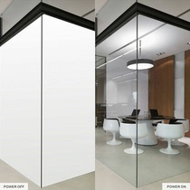 Intelligent dimming glass electronically controlled atomized film glass home hotel power-on transparent transparent power-off remote control color-changing glass