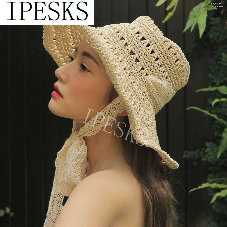 ce bandage anti Beach Hat folding travel photo handmade hat