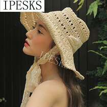ce bandage anti Beach Hat folding travel photo handmade hat