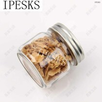 Round glass jar sealed storage jar small transparent jam ja